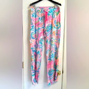 Lilly Pulitzer Bal Harbor Palazzo Pants In Carnival Coral L NWT